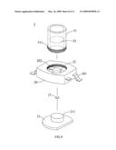 Package structure with replaceable element for light emitting diode diagram and image