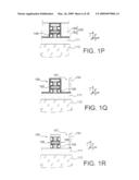 METHOD FOR MAKING A TRANSISTOR WITH SELF-ALIGNED DOUBLE GATES BY REDUCING GATE PATTERNS diagram and image