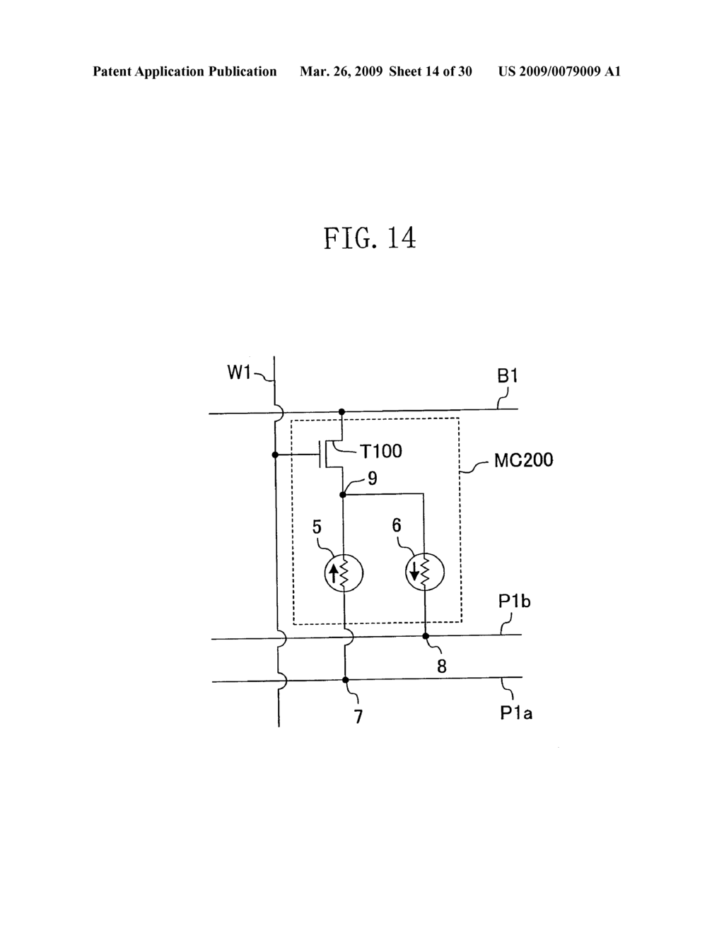 MEMORY DEVICE, MEMORY CIRCUIT AND SEMICONDUCTOR INTEGRATED CIRCUIT HAVING VARIABLE RESISTANCE - diagram, schematic, and image 15