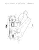 Airbag apparatus for protecting knee diagram and image