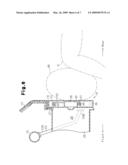 Airbag apparatus for protecting knee diagram and image