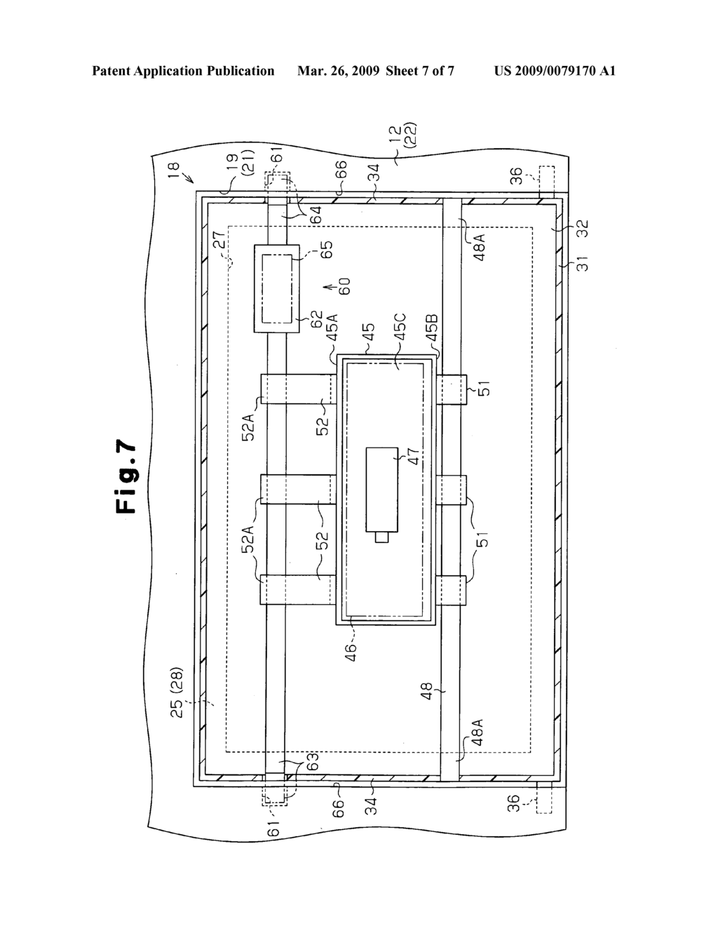 Airbag apparatus for protecting knee - diagram, schematic, and image 08