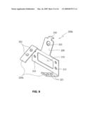 Bracket for securing side airbag for automotive vehicle diagram and image