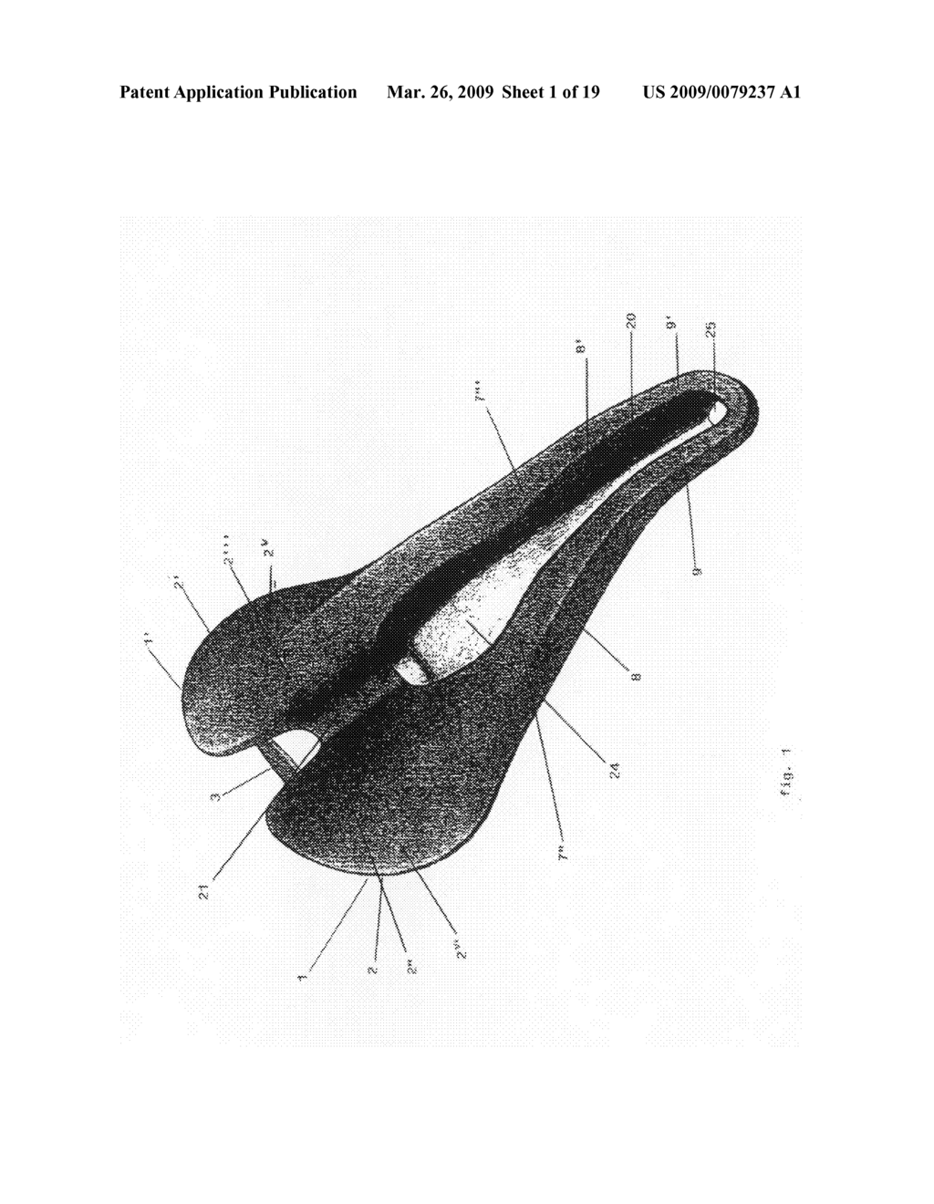 Bicycle Saddle - diagram, schematic, and image 02