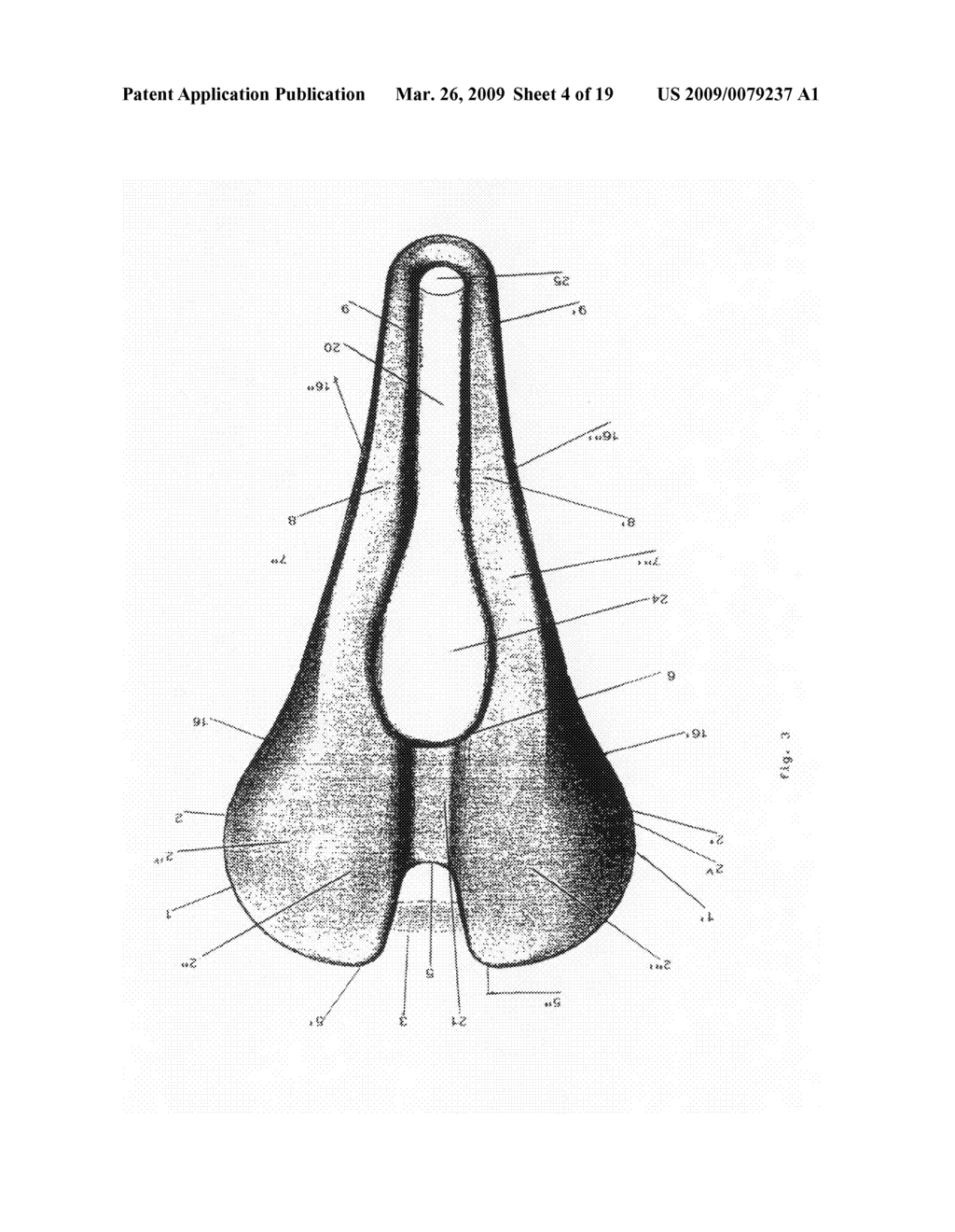 Bicycle Saddle - diagram, schematic, and image 05