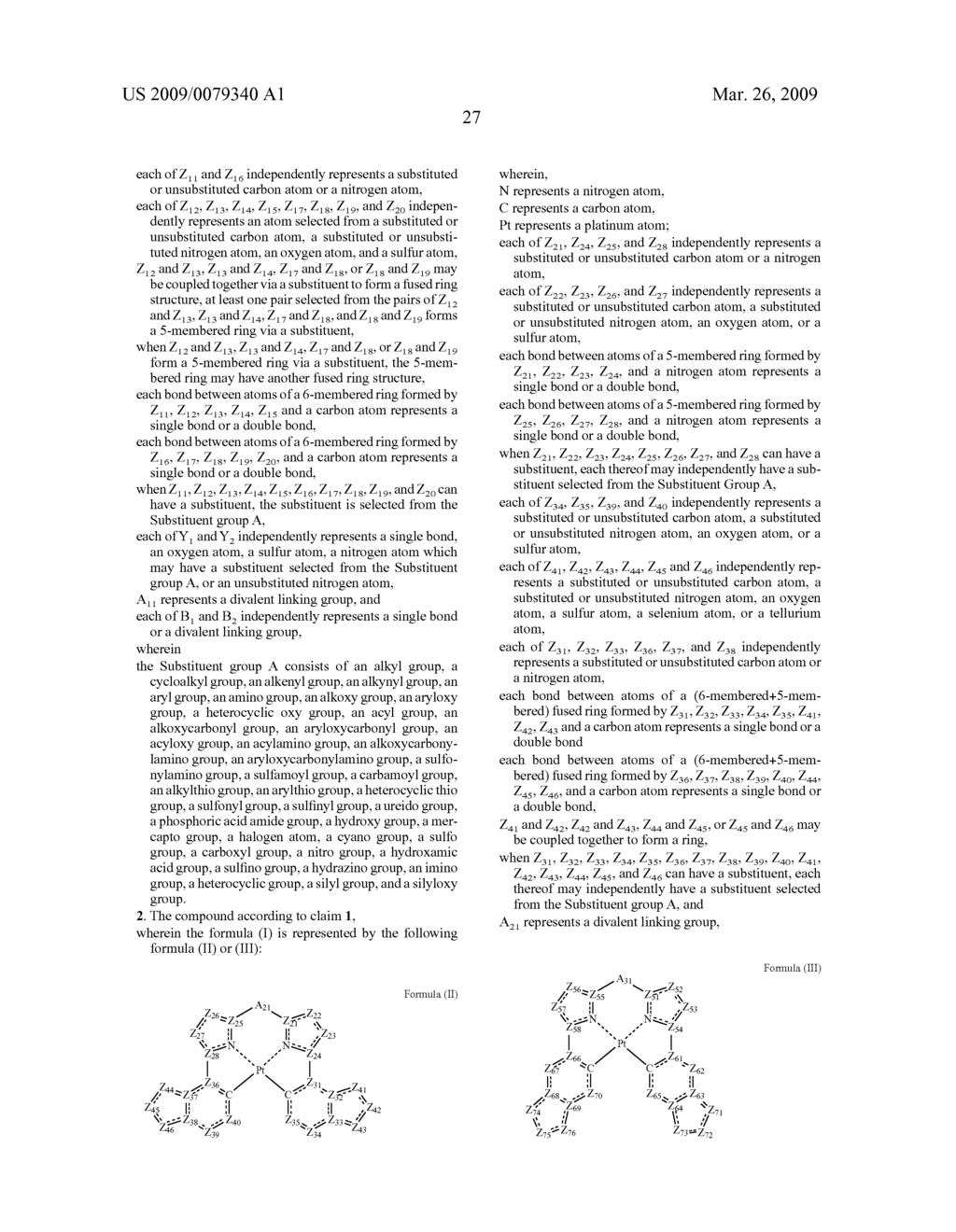 ORGANIC ELECTROLUMINESCENCE DEVICE - diagram, schematic, and image 28