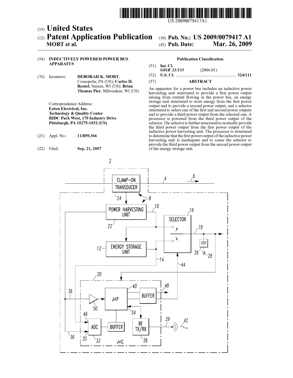 INDUCTIVELY POWERED POWER BUS APPARATUS - diagram, schematic, and image 01