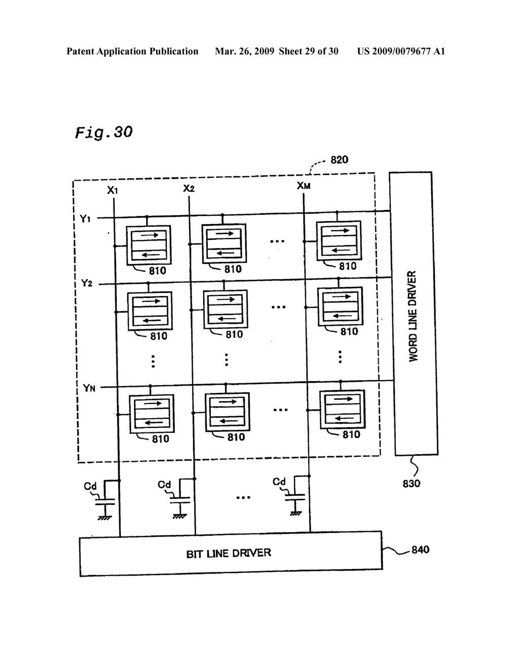 Driving of data lines used in unit circuit control - diagram, schematic, and image 30