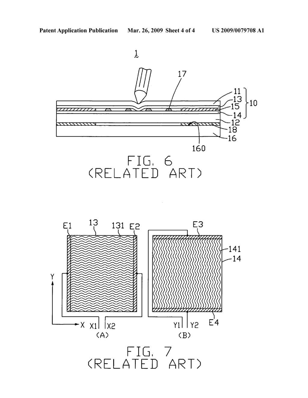 Three-wire resistive touch panel and display device using same - diagram, schematic, and image 05