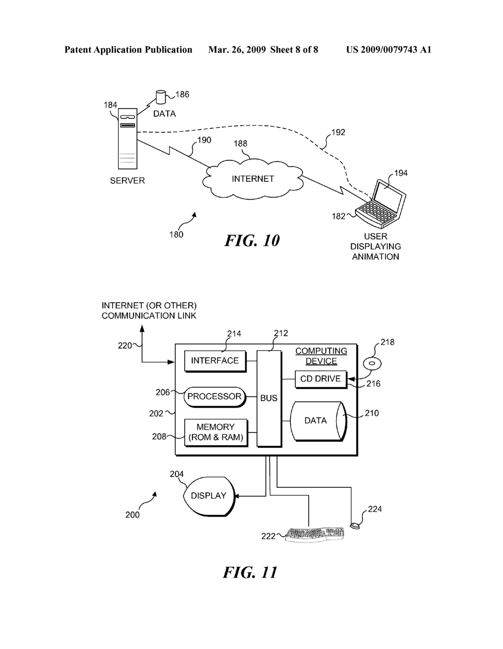 DISPLAYING ANIMATION OF GRAPHIC OBJECT IN ENVIRONMENTS LACKING 3D REDNDERING CAPABILITY - diagram, schematic, and image 09