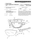 Eyeglasses having quick lens release feature diagram and image