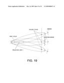 Projection type screen and image projection system diagram and image