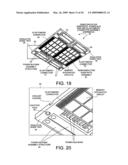 Stackable self-aligning insulative guide tray for holding semiconductor substrates diagram and image