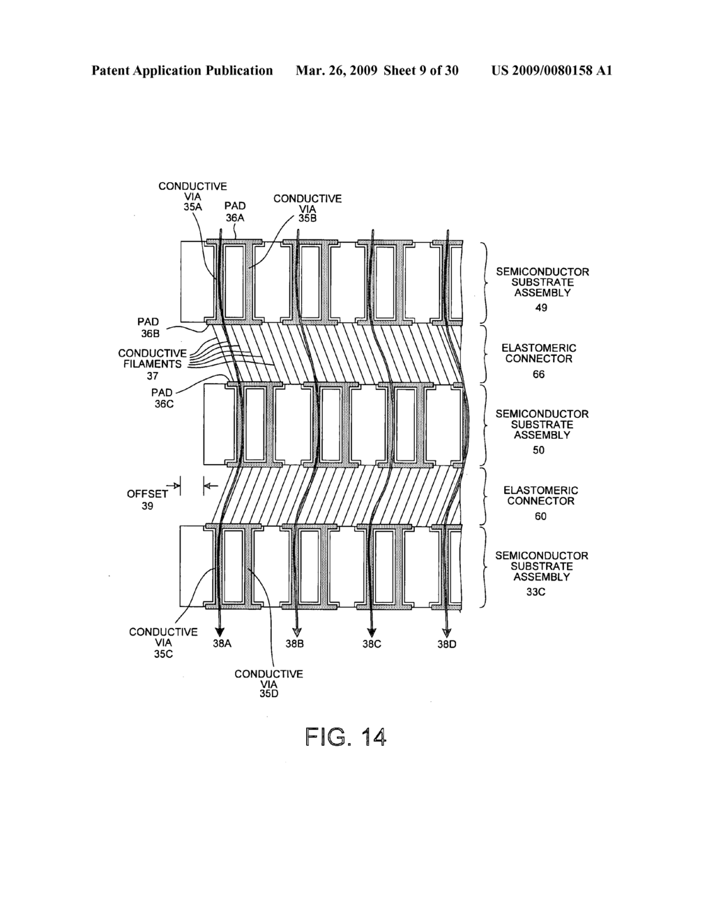 Comb-shaped power bus bar assembly structure having integrated capacitors - diagram, schematic, and image 10