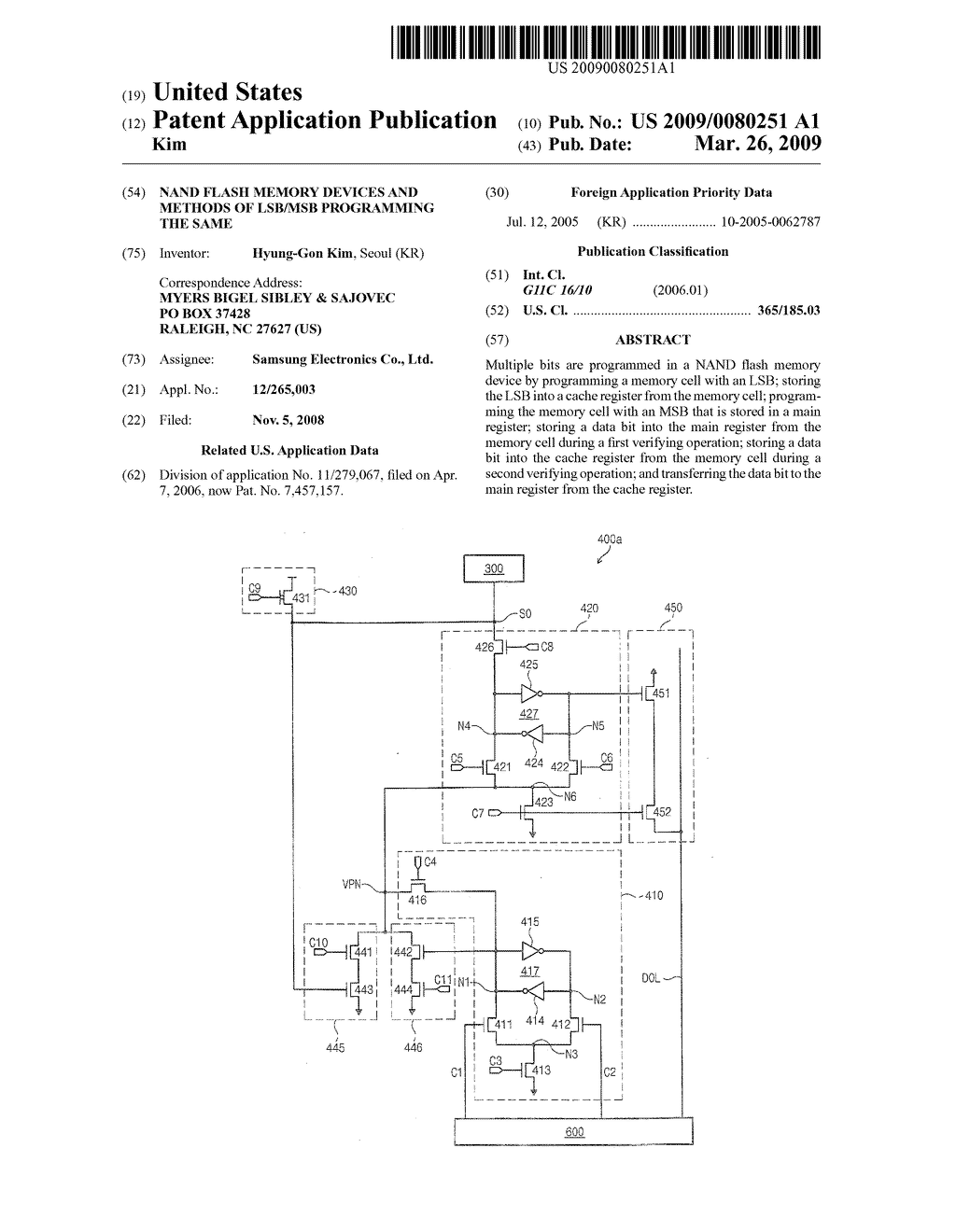 NAND FLASH MEMORY DEVICES AND METHODS OF LSB/MSB PROGRAMMING THE SAME - diagram, schematic, and image 01