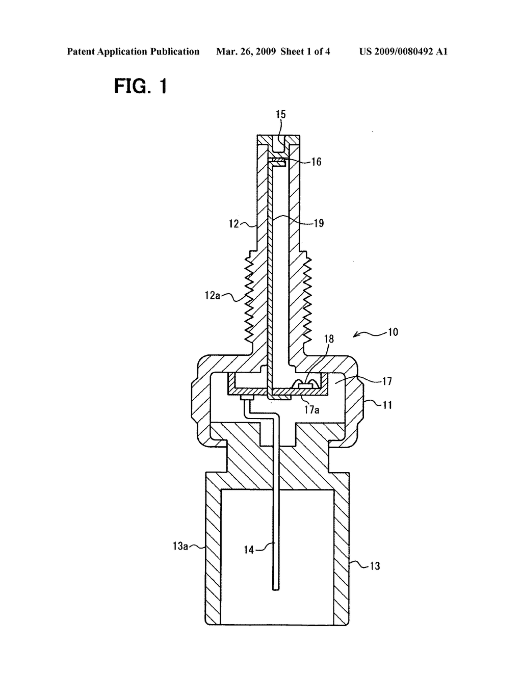 Temperature sensor for internal combustion engine - diagram, schematic, and image 02