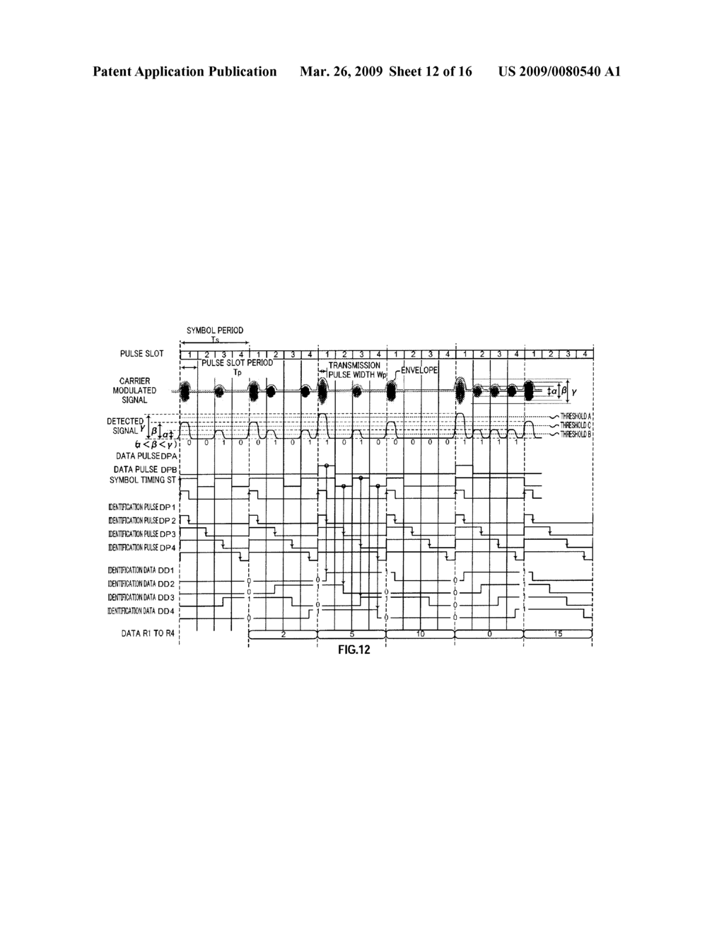 PULSE TRANSMITTER, PULSE RECEIVER, PULSE TRANSMITTING METHOD, AND PULSE DEMODULATING METHOD - diagram, schematic, and image 13