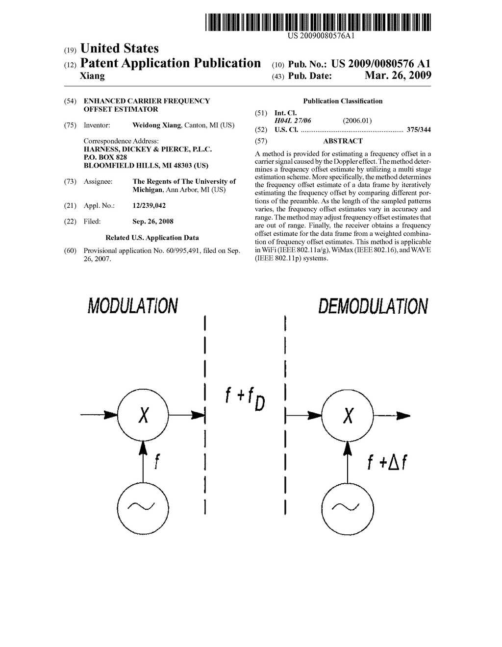 ENHANCED CARRIER FREQUENCY OFFSET ESTIMATOR - diagram, schematic, and image 01