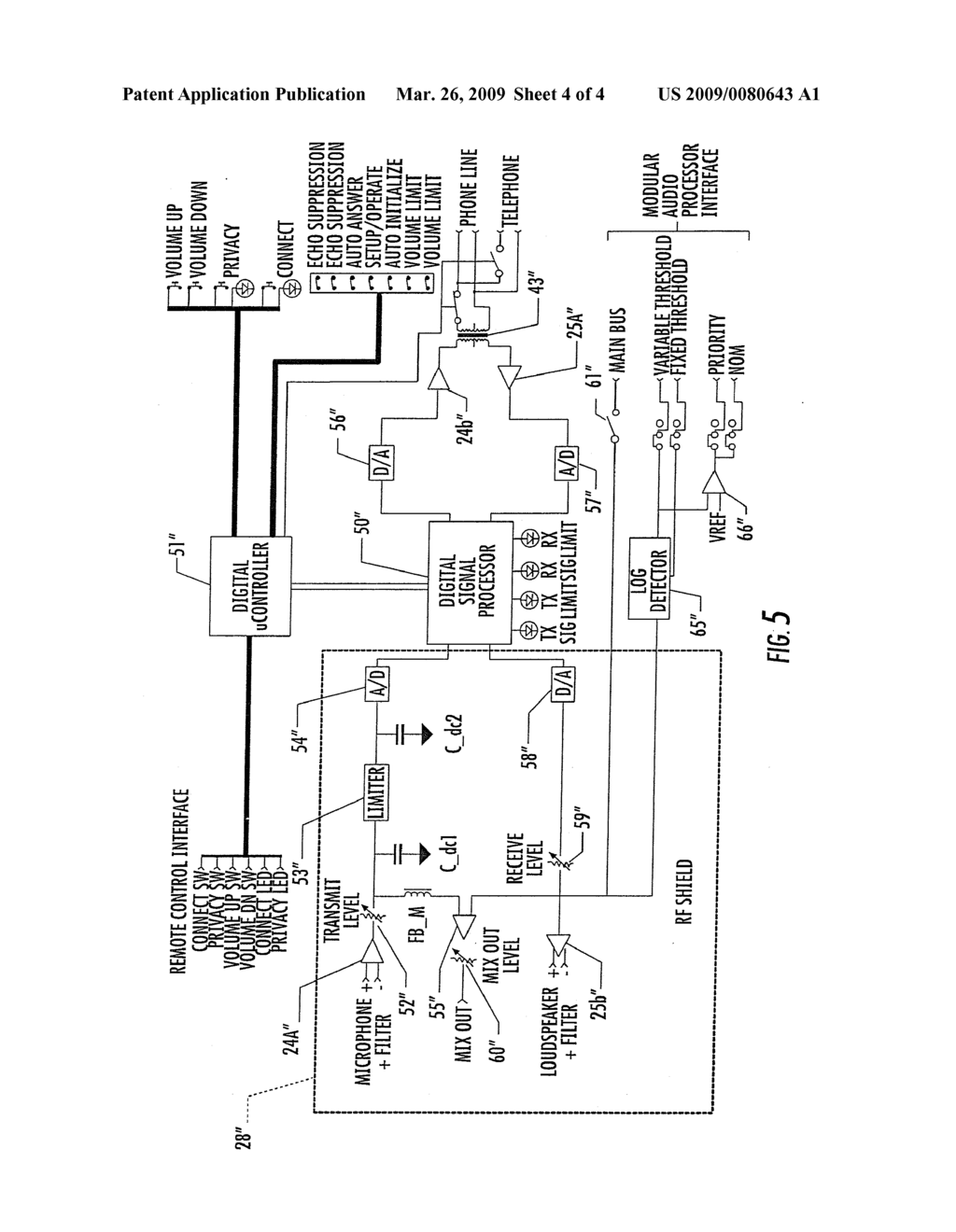 Telephone System Having Reduced Sensitivity To RF Interference And Related Methods - diagram, schematic, and image 05