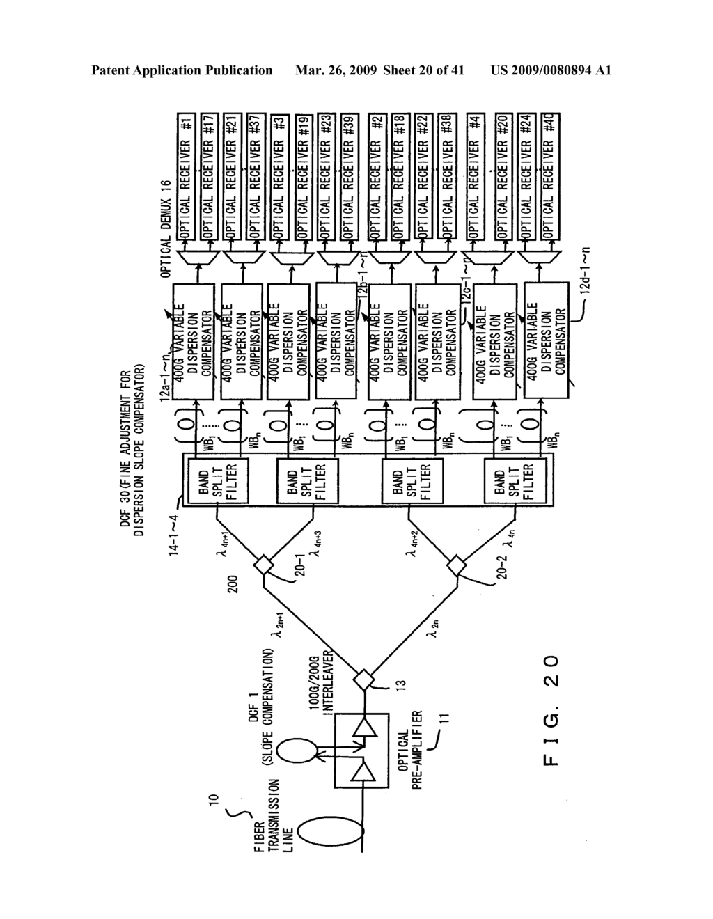 Chromatic dispersion compensating apparatus - diagram, schematic, and image 21