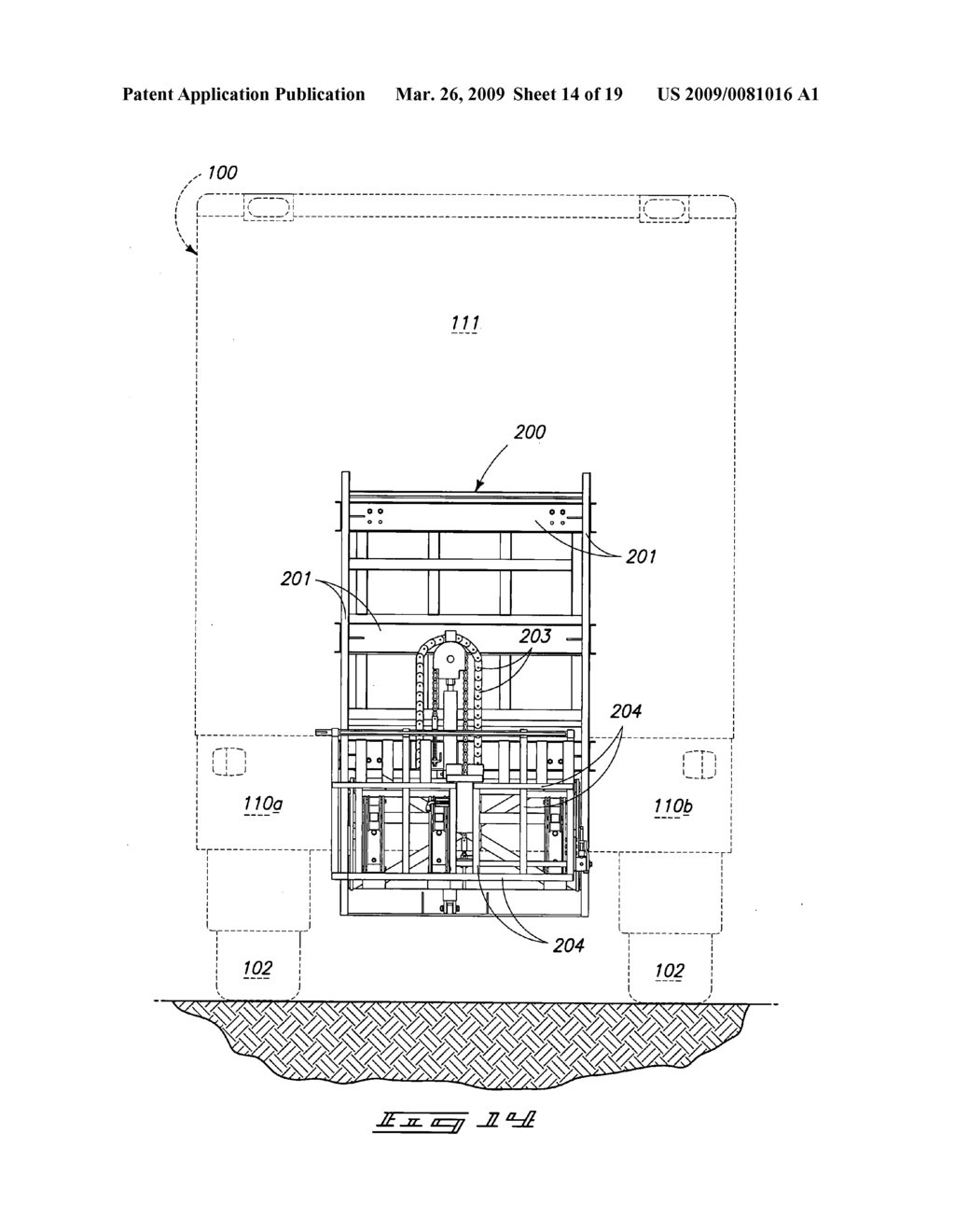 Secure rear-loading material handling apparatus system - diagram, schematic, and image 15