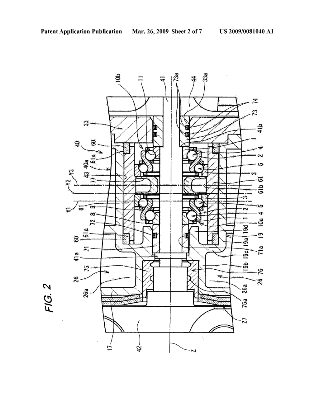 Rolling bearing device and turbocharger incorporating same - diagram, schematic, and image 03