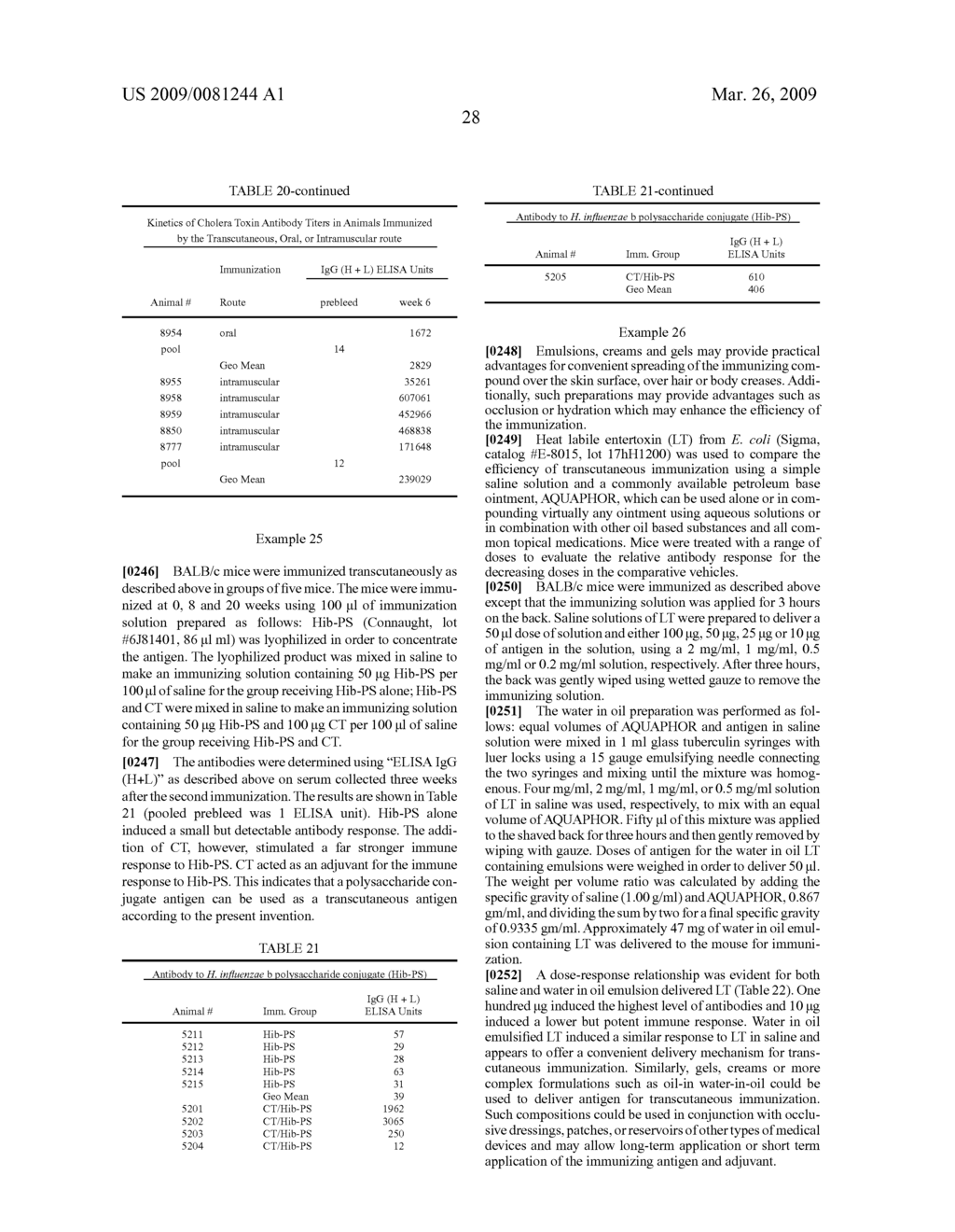 Dry Formulation for Transcutaneous Immunization - diagram, schematic, and image 33