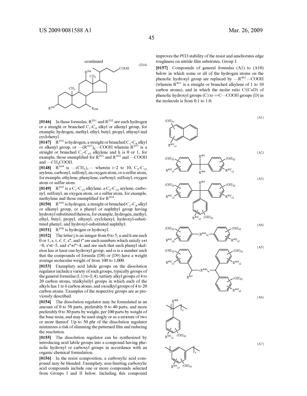 RESIST COMPOSITION AND PATTERNING PROCESS - diagram, schematic, and image 46