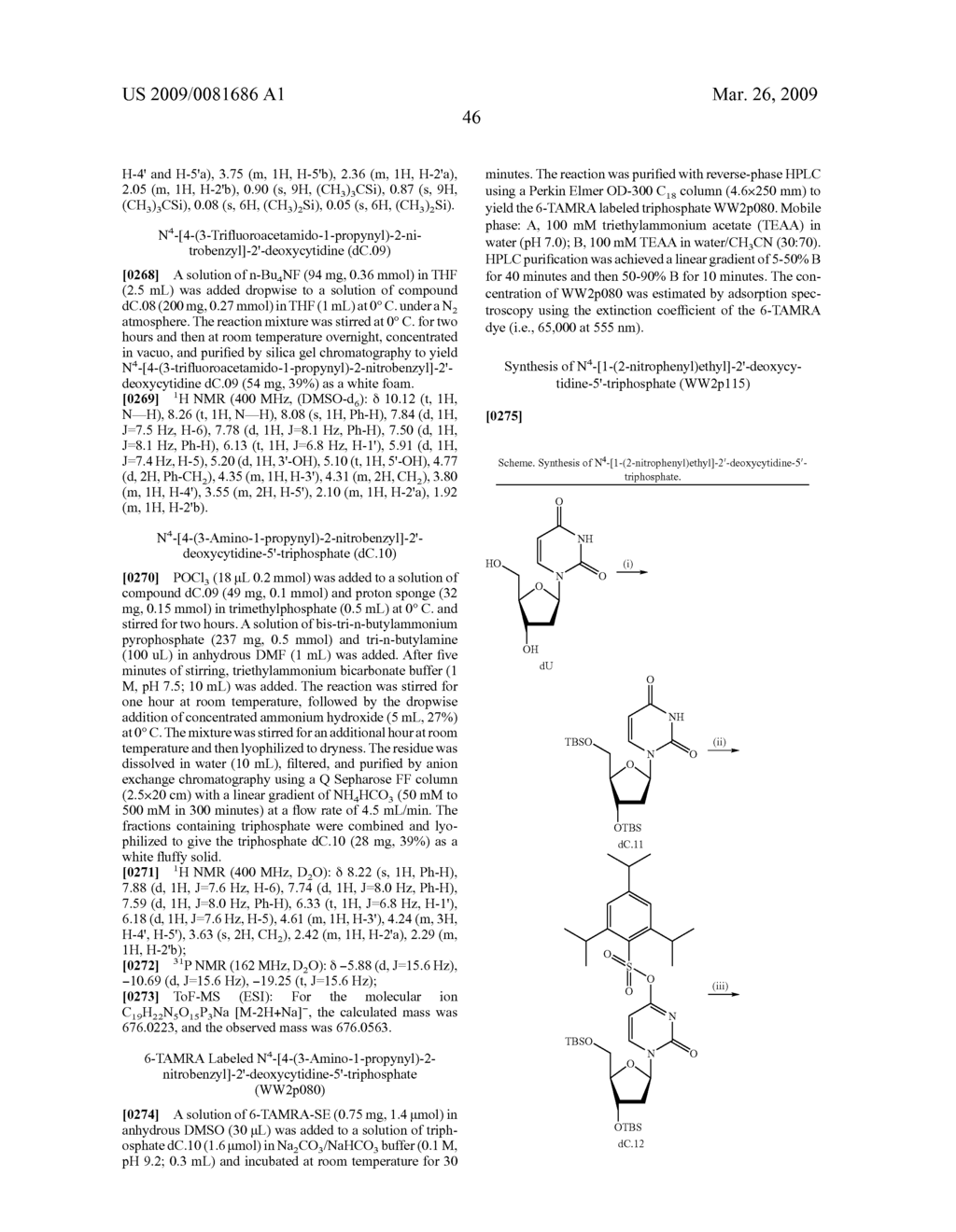 PHOTOCLEAVABLE LABELED NUCLEOTIDES AND NUCLEOSIDES AND METHODS FOR THEIR USE IN DNA SEQUENCING - diagram, schematic, and image 47