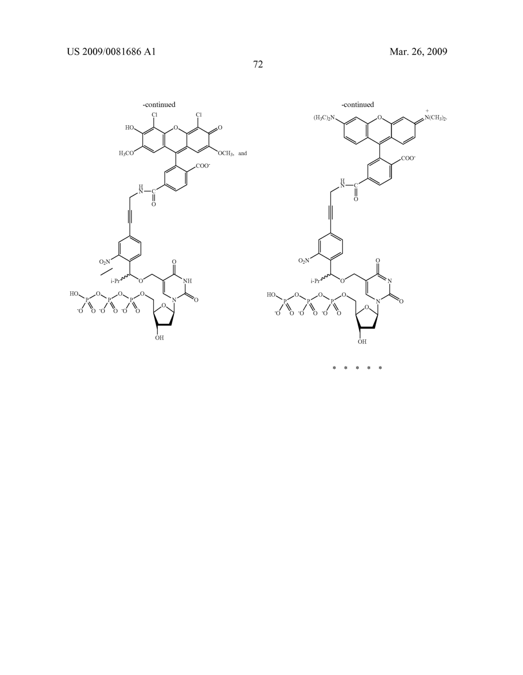 PHOTOCLEAVABLE LABELED NUCLEOTIDES AND NUCLEOSIDES AND METHODS FOR THEIR USE IN DNA SEQUENCING - diagram, schematic, and image 73