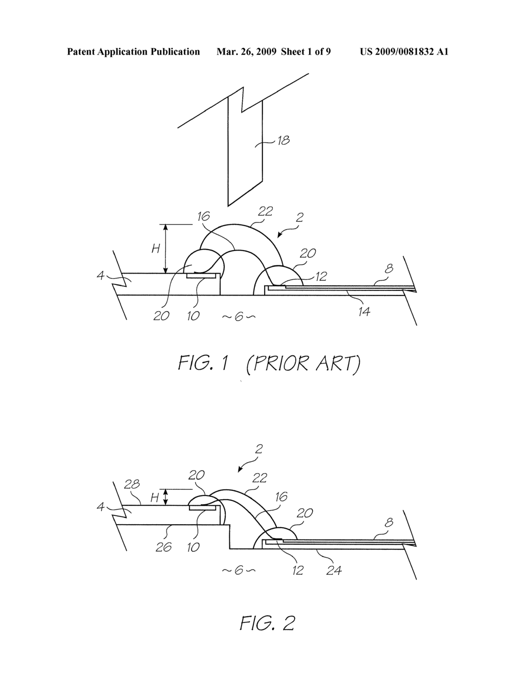 METHOD OF REDUCING WIRE BOND PROFILE HEIGHT IN INTEGRATED CIRCUITS MOUNTED TO CIRCUIT BOARDS - diagram, schematic, and image 02