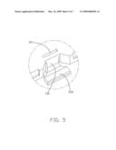 Insulative housing for configuring socket connector having pivotally mounted clip diagram and image