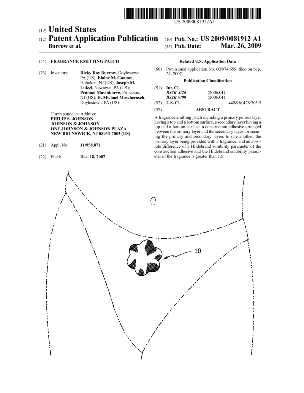 FRAGRANCE EMITTING PATCH - diagram, schematic, and image 01