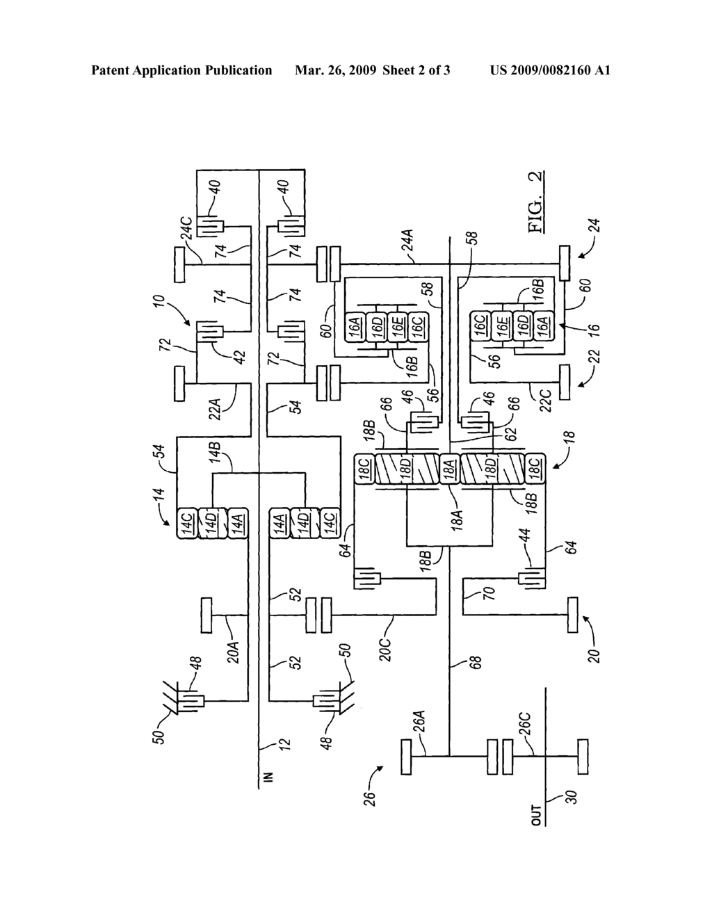 MULTI-SPEED TRANSMISSION WITH EXTERNAL DRIVE GEARSETS - diagram, schematic, and image 03