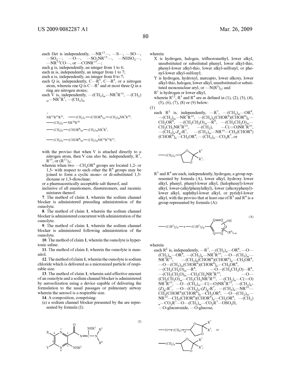 METHODS OF ENHANCING MUCOSAL HYDRATION AND MUCOSAL CLEARANCE BY TREATMENT WITH SODIUM CHANNEL BLOCKERS AND OSMOLYTES - diagram, schematic, and image 85