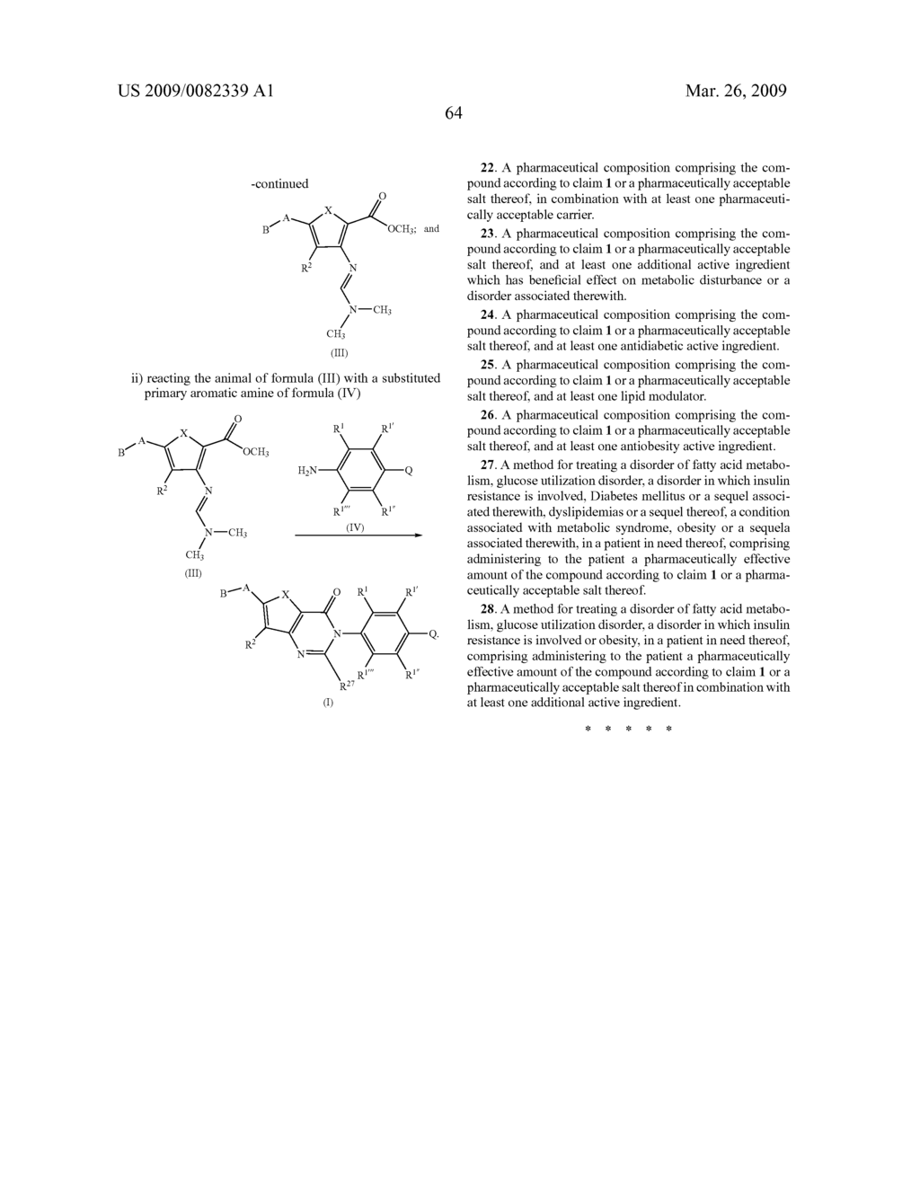 NOVEL AZACYCLYL-SUBSTITUTED ARYLTHIENOPYRIMIDINONES, PROCESS FOR THEIR PREPARATION AND THEIR USE AS MEDICAMENTS - diagram, schematic, and image 65
