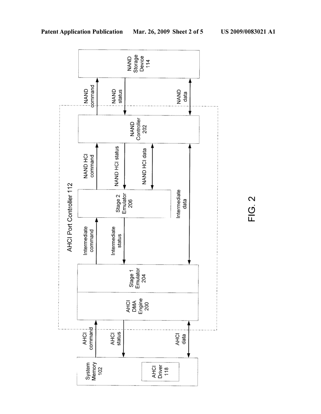 EMULATION OF AHCI-BASED SOLID STATE DRIVE USING NAND INTERFACE - diagram, schematic, and image 03