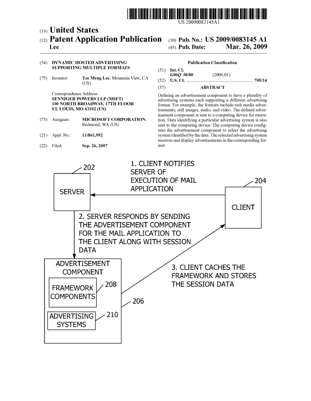 DYNAMIC HOSTED ADVERTISING SUPPORTING MULTIPLE FORMATS - diagram, schematic, and image 01