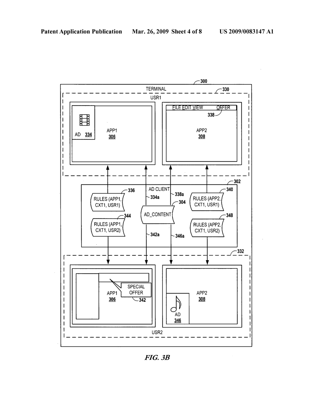 Separation of advertising content and control - diagram, schematic, and image 05