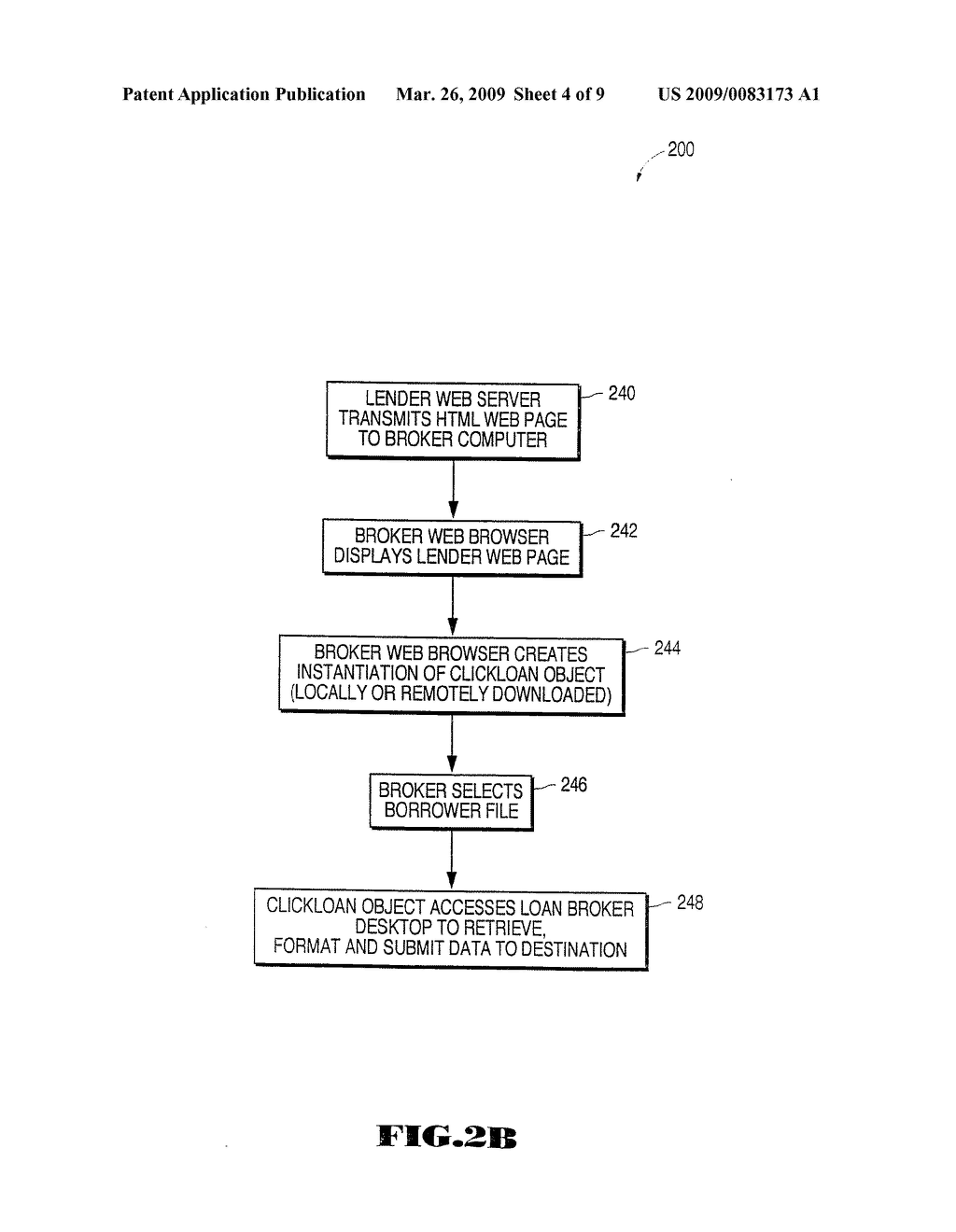 LOAN ORIGINATION SYSTEM INTERFACE FOR ONLINE LOAN APPLICATION PROCESSING - diagram, schematic, and image 05