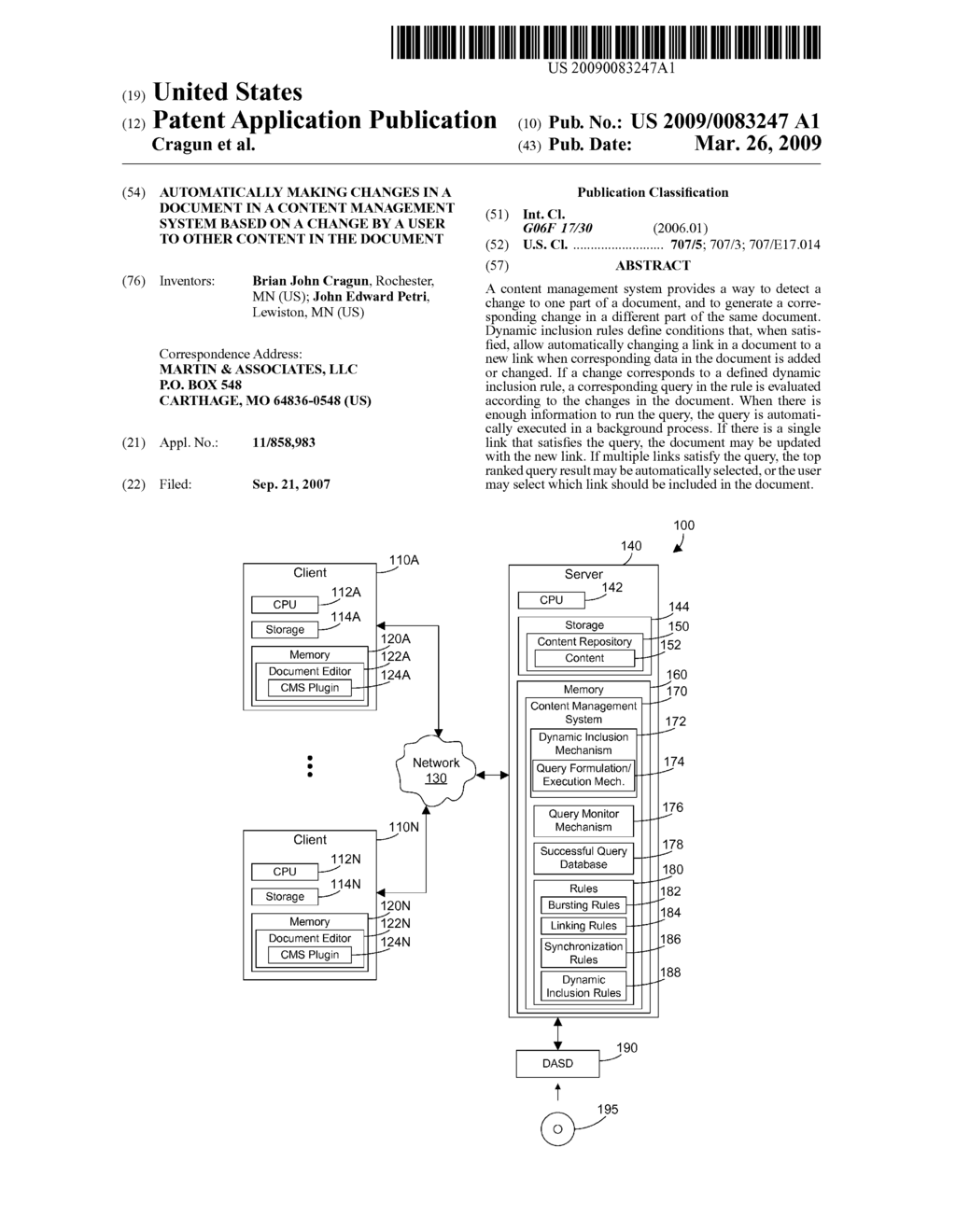 AUTOMATICALLY MAKING CHANGES IN A DOCUMENT IN A CONTENT MANAGEMENT SYSTEM BASED ON A CHANGE BY A USER TO OTHER CONTENT IN THE DOCUMENT - diagram, schematic, and image 01