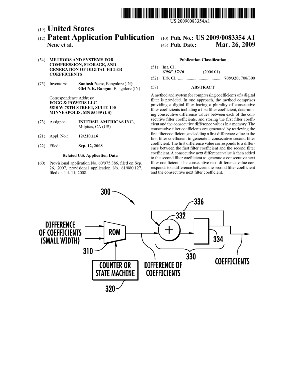 METHODS AND SYSTEMS FOR COMPRESSION, STORAGE, AND GENERATION OF DIGITAL FILTER COEFFICIENTS - diagram, schematic, and image 01