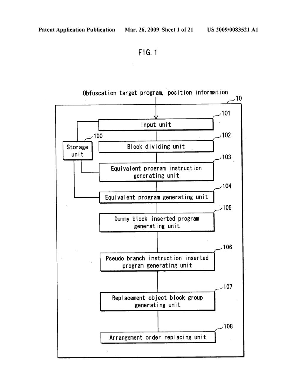 Program illegiblizing device and method - diagram, schematic, and image 02