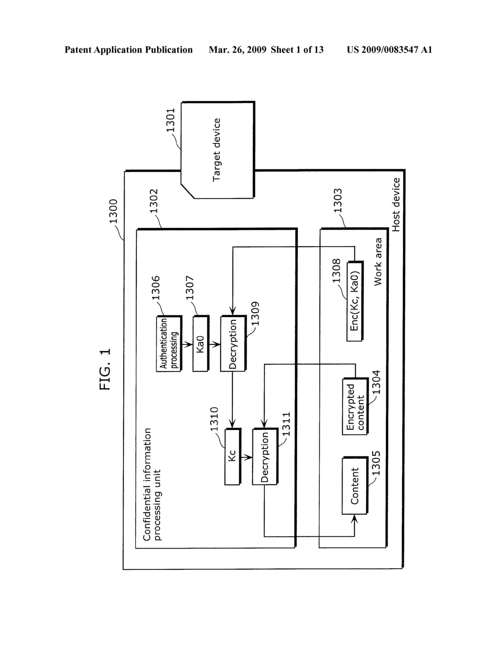 CONFIDENTIAL INFORMATION PROCESSING HOST DEVICE AND CONFIDENTIAL INFORMATION PROCESSING METHOD - diagram, schematic, and image 02