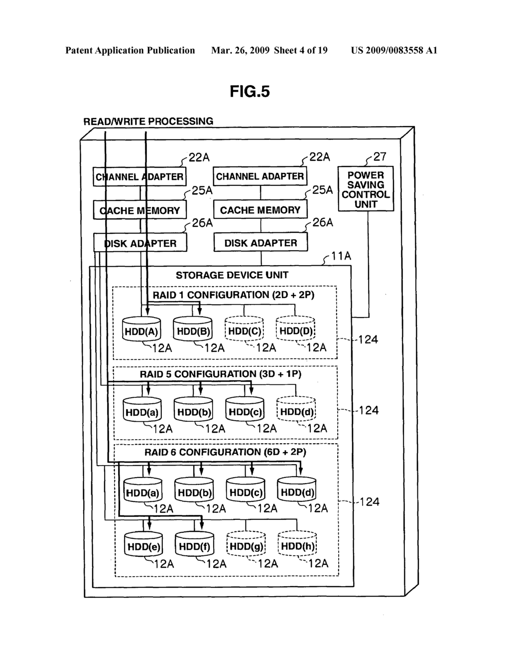 Storage apparatus and power saving method thereof - diagram, schematic, and image 05