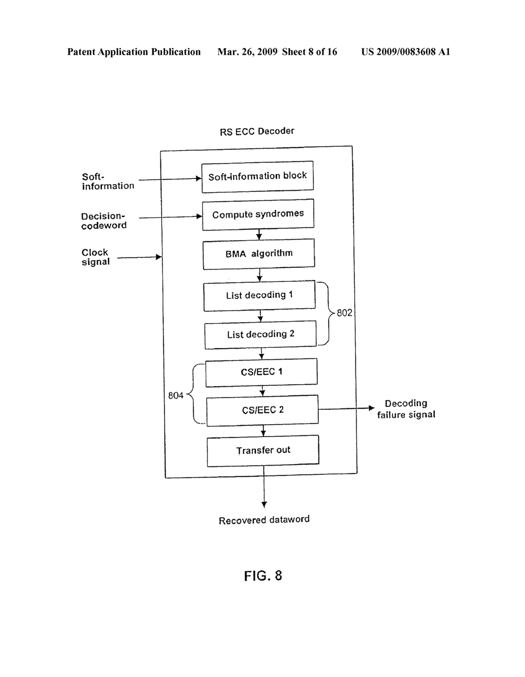 ARCHITECTURE AND CONTROL OF REED-SOLOMON ERROR-CORRECTION DECODING - diagram, schematic, and image 09