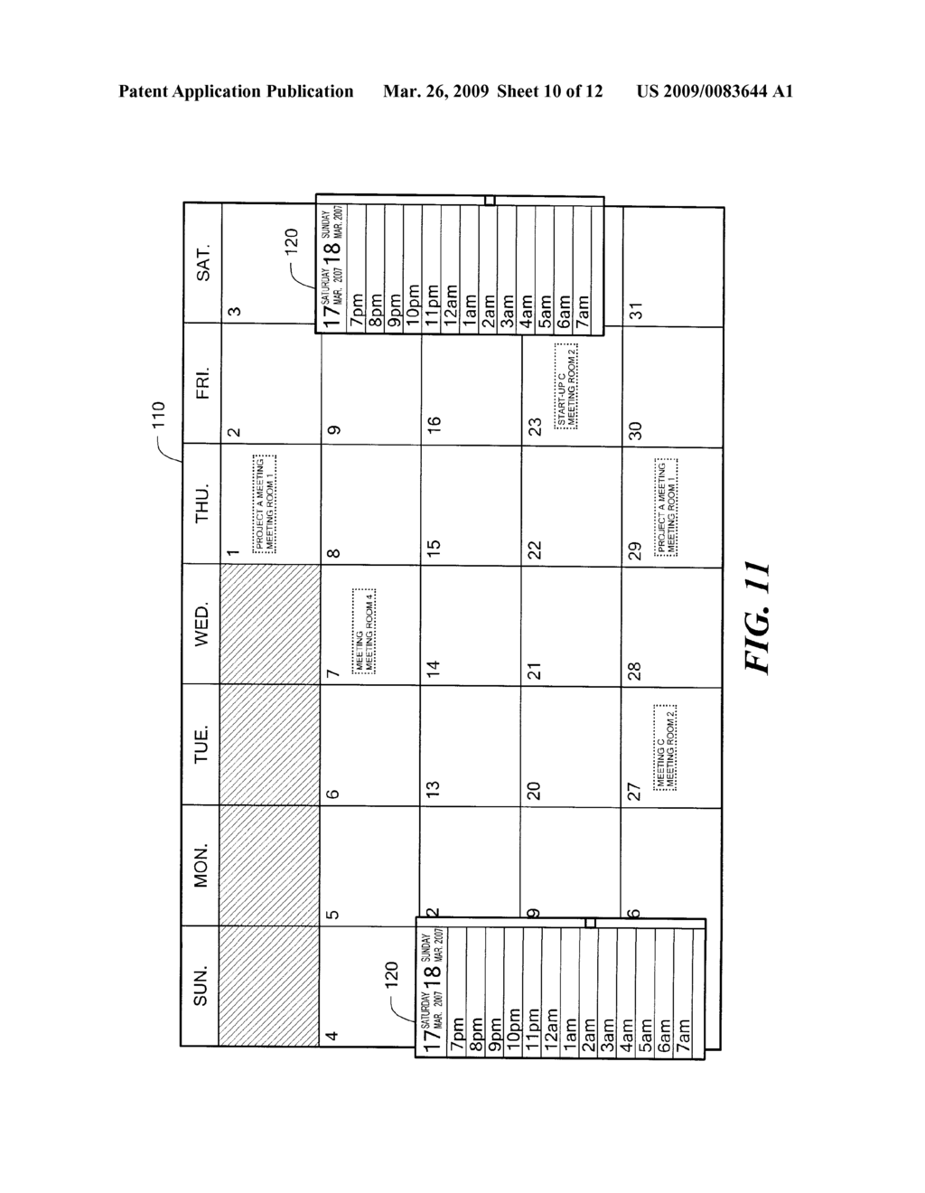 APPARATUS, METHOD, AND PROGRAM PRODUCT FOR MANAGING AND DISPLAYING SCHEDULE - diagram, schematic, and image 11