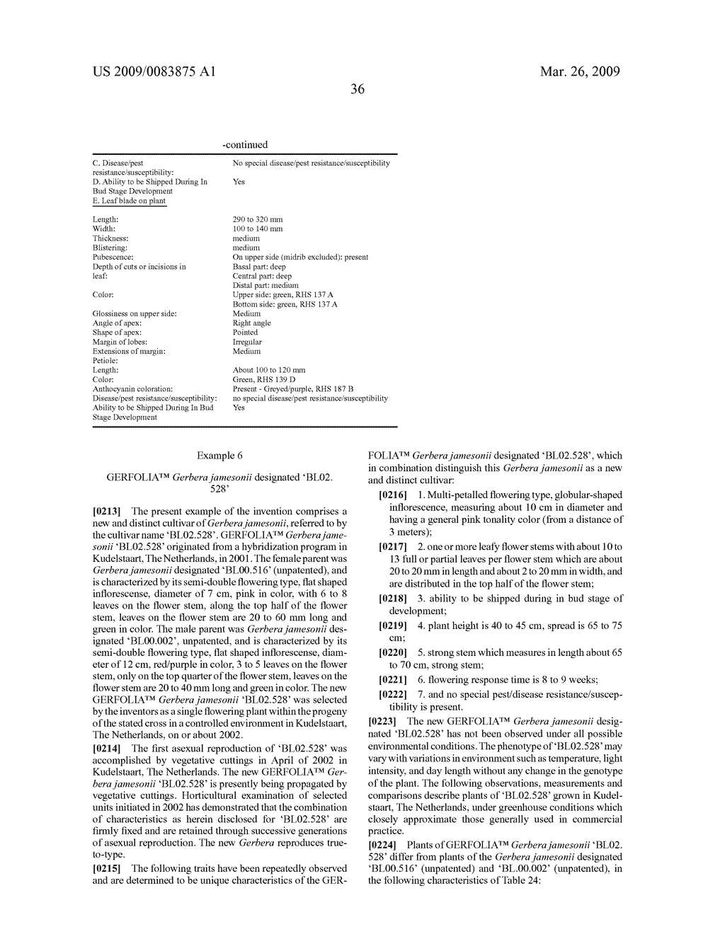 Gerbera with leafy flower stem trait and in bud shipping trait - diagram, schematic, and image 84