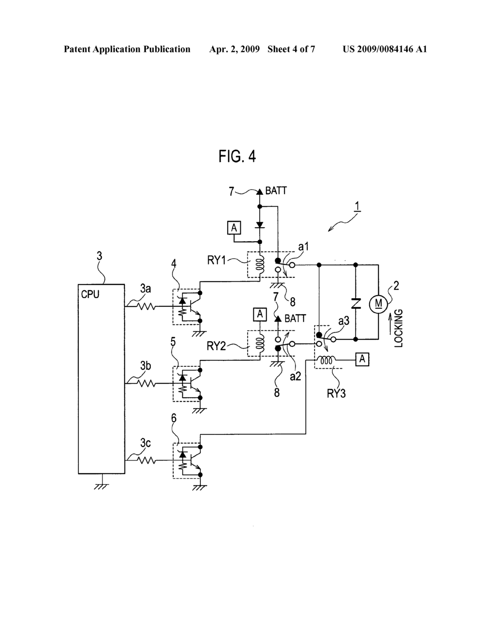 Electric steering lock device - diagram, schematic, and image 05