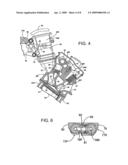 Fuel-supplying structure for a V-type multi-cylinder engine, and engine incorporating same diagram and image